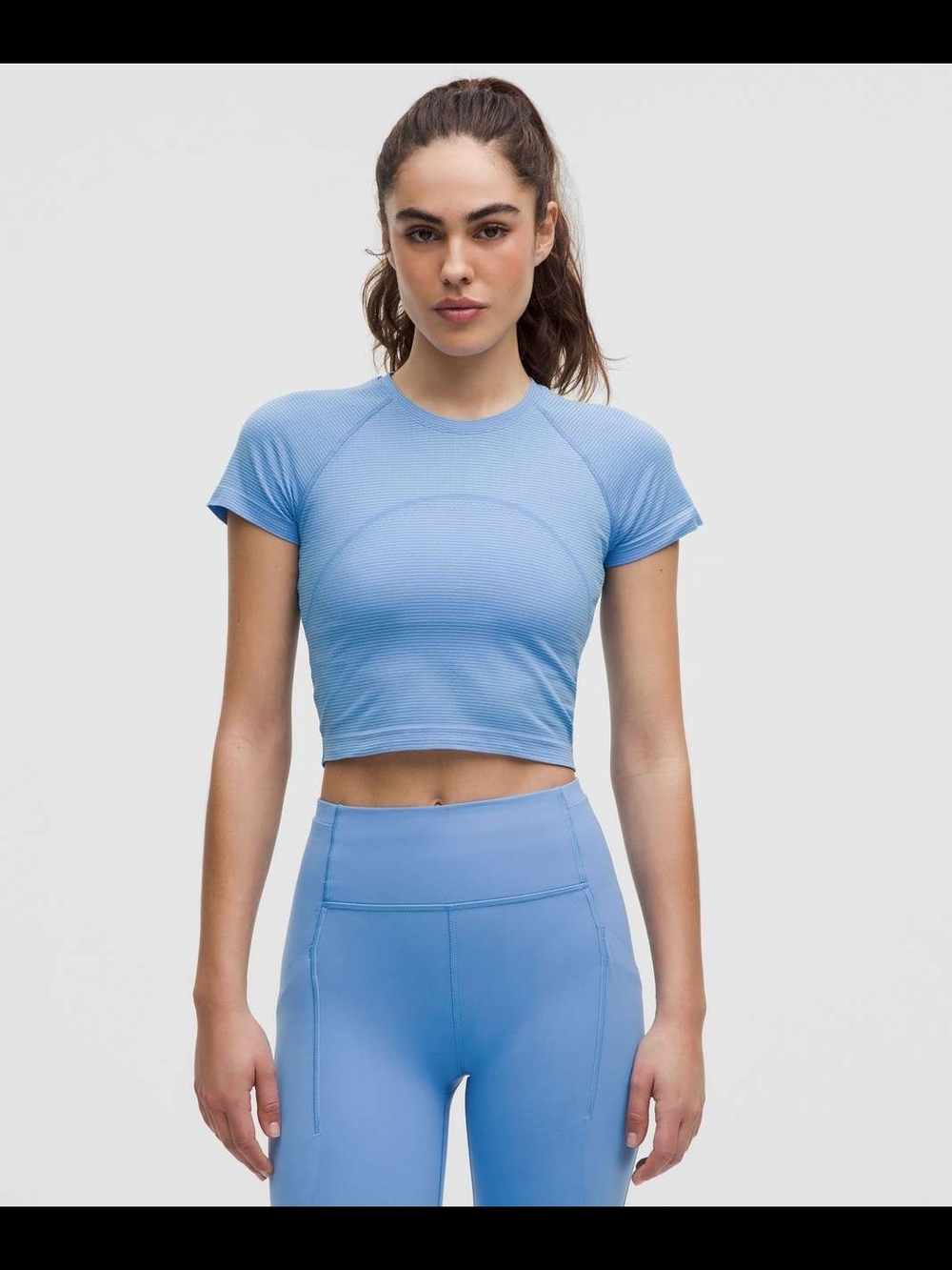 Lululemon Swiftly Tech Cropped Short-Sleeve Shirt 2.0

Spandex Stripe Pool Party